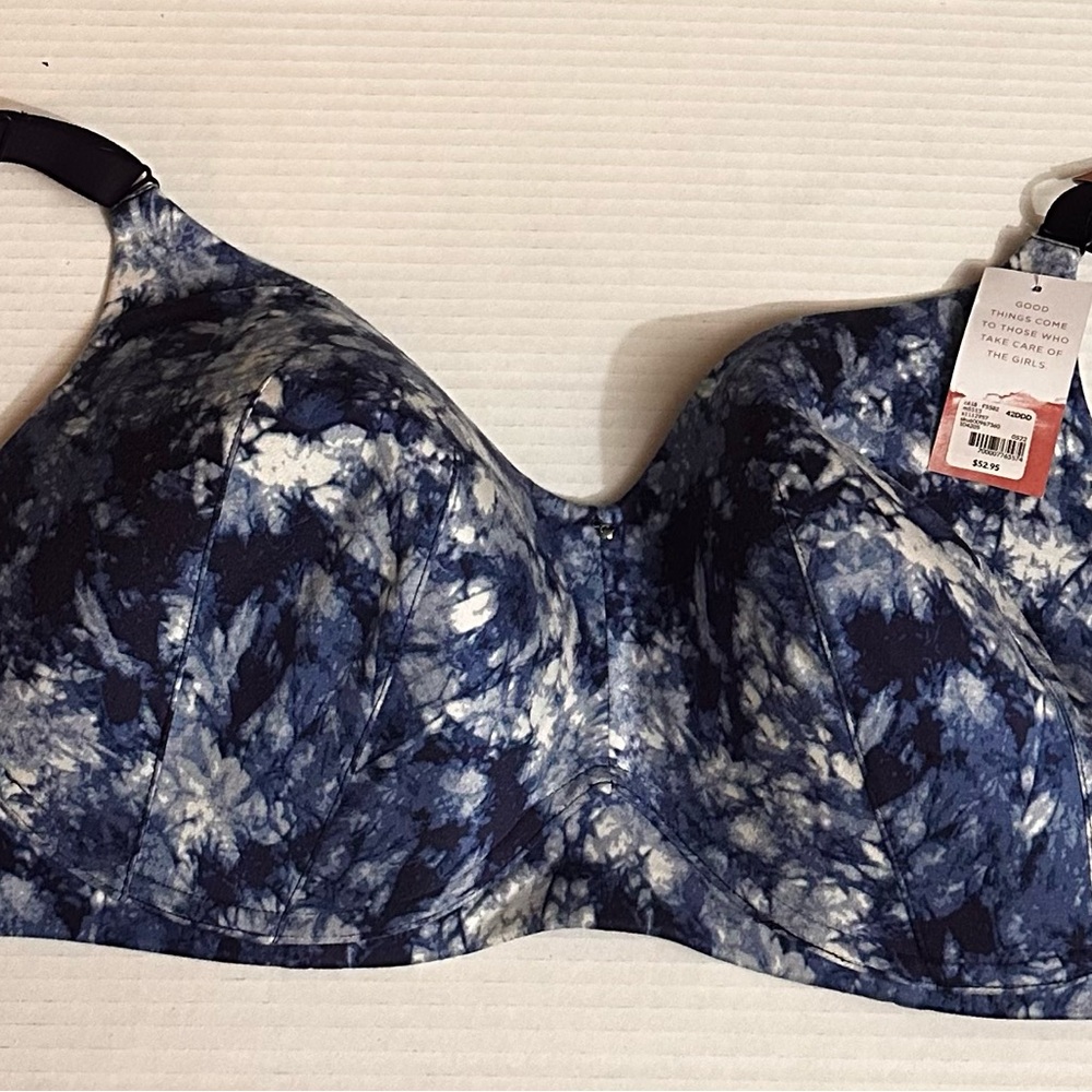 Women's Blue Tie-Dye Bra NEW 42DDD